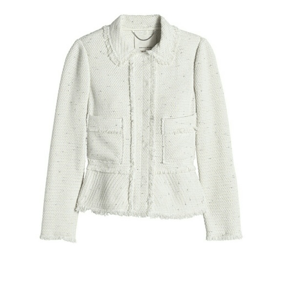 Rebecca Taylor Sparkle Tweed Ruffle 